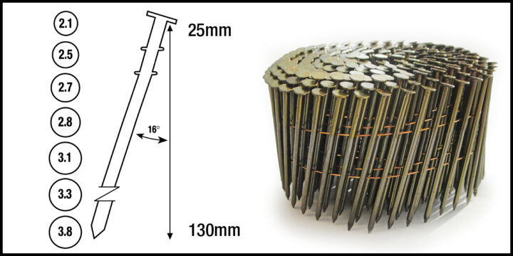 Flat Top Coil Nails